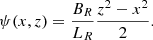$$ \begin{aligned} \psi (x,z) = \displaystyle \frac{B_R}{L_R} \frac{z^2-x^2}{2}. \end{aligned} $$