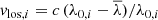 $$ \begin{aligned} v_{\mathrm{los} ,i} = c \, (\lambda _{0,i} - \overline{\lambda }) / \lambda _{0,i} \end{aligned} $$