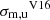 $ {\sigma_{\mathrm{m,u}}}^{\mathrm{V16}} $