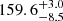 $ 159.6^{+3.0}_{-8.5} $