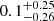 $ 0.1_{-0.26}^{+0.25} $