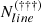 $ N_{line}^{(\dagger\dagger\dagger)} $