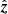 $ \hat{\boldsymbol{z}} $