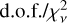 ${\rm{d}}{\rm{.o}}{\rm{.f}}{\rm{.}}/\chi _v^2$