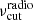 $ \nu_{\mathrm{cut}}^{\mathrm{radio}} $