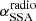 $ \alpha_{\mathrm{SSA}}^{\mathrm{radio}} $