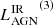 $ {L_{\mathrm{AGN}}^{\mathrm{IR}}}^{(3)} $
