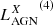 $ {L_{\mathrm{AGN}}^{X}} ^{(4)} $