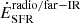 $ \dot{E}_{\mathrm{SFR}}^{\mathrm{radio/far-IR}} $