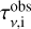 $\tau _{v,{\rm{i}}}^{{\rm{obs}}}$
