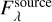 $F_\lambda ^{{\rm{source }}}$
