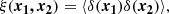 $$ \begin{aligned} \xi (\boldsymbol{x_1, x_2}) = \langle \delta (\boldsymbol{x_1}) \delta (\boldsymbol{x_2}) \rangle , \end{aligned} $$