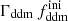 $ \Gamma_{\mathrm{ddm}} \, f_{\mathrm{ddm}}^{\mathrm{ini}} $