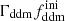 $ \Gamma_{\mathrm{ddm}} f_{\mathrm{ddm}}^{\mathrm{ini}} $