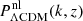$ P^{\mathrm{nl}}_{\Lambda \mathrm{CDM}}(k,z) $