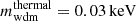 $ m_{\mathrm{wdm}}^{\mathrm{thermal}} = 0.03\,\mathrm{keV} $