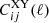 $ C_{ij}^{\mathrm{XY}}(\ell) $