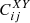 $ C_{ij}^{XY} $
