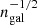 $ n_{\mathrm{gal}}^{-1/2} $