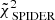 $ \tilde{\chi}^{2}_{\text{ SPIDER}} $
