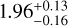 $\[1.96_{-0.16}^{+0.13}\]$