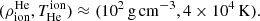 $$ \begin{aligned} (\rho _{\rm ion}^\mathrm{He},T^\mathrm{ion}_{\rm He})&\approx (10^2\,\mathrm{g\,cm}^{-3}, 4\times 10^4\,\mathrm{K}). \end{aligned} $$