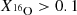 $ X_{^{16}\rm O} > 0.1 $