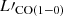 $ L\prime_{\mathrm{CO(1-0)}} $
