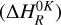 $\left( {\Delta H_R^{0K}} \right)$