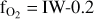 ${{\rm{f}}_{{{\rm{O}}_2}}} = {\rm{IW}}\,{\rm{ - }}0.2$