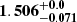 $ \mathbf{1.506^{+0.0}_{-0.071}} $