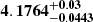 $ \mathbf{4.1764^{+0.03}_{-0.0443}} $