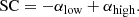 $$ \begin{aligned} \mathrm{SC} = -\alpha _{\rm low} + \alpha _{\rm high}. \end{aligned} $$