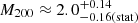 $ M_{200} \approx 2.0^{+0.14}_{-0.16 (\mathrm{stat})} $