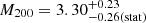 $ M_{200}=3.30 ^{+0.23}_{-0.26 (\mathrm{stat})} $