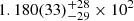 $ 1.180(33)_{-29}^{+28} \times 10^{2} $