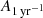$ A_{1\,\mathrm{yr}^{-1}} $