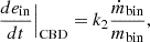 $$ \begin{aligned} \frac{de_{\rm {in}}}{dt}\Big |_{\rm {CBD}}&= k_2\frac{\dot{m}_{\rm {bin}}}{m_{\rm {bin}}}, \end{aligned} $$