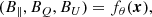 $$ \begin{aligned} (B_\parallel , B_Q, B_U) = f_\theta (\boldsymbol{x}), \end{aligned} $$