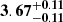 $ \mathbf{3.67^{+0.11}_{-0.11}} $