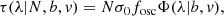$$ \begin{aligned} \tau (\lambda |N,b,v) = N \sigma _0 f_{\rm {osc}} \Phi (\lambda |b,v), \end{aligned} $$