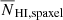 $ \overline{N}_\mathrm{{HI,spaxel}} $