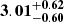 $ \mathbf{3.01^{+0.62}_{-0.60}} $