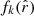 $ f_k(\hat{r}) $
