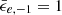 $ {\bar{\epsilon}_{e,-1}}=1 $