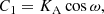 $$ \begin{aligned} C_1&= K_\mathrm{A} \cos \omega , \end{aligned} $$
