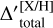 $\Delta '_{{\rm{total}}}^{[{\rm{X}}/{\rm{H}}]}$