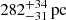 $ 282 ^{+34}_{-31}\,\mathrm{pc} $