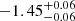 $ -1.45^{+0.06}_{-0.06} $