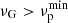 $ \nu_{\mathrm{G}} > \nu_{\mathrm{p}}^{\mathrm{min}} $